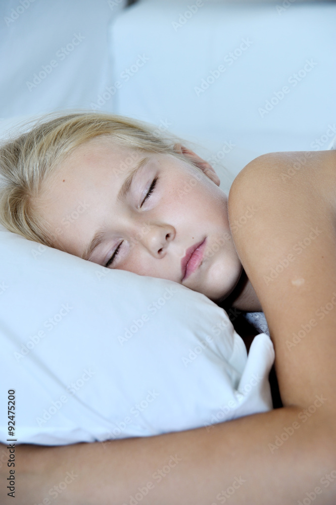 Close up of sleeping little girl Close up of sleeping little girl