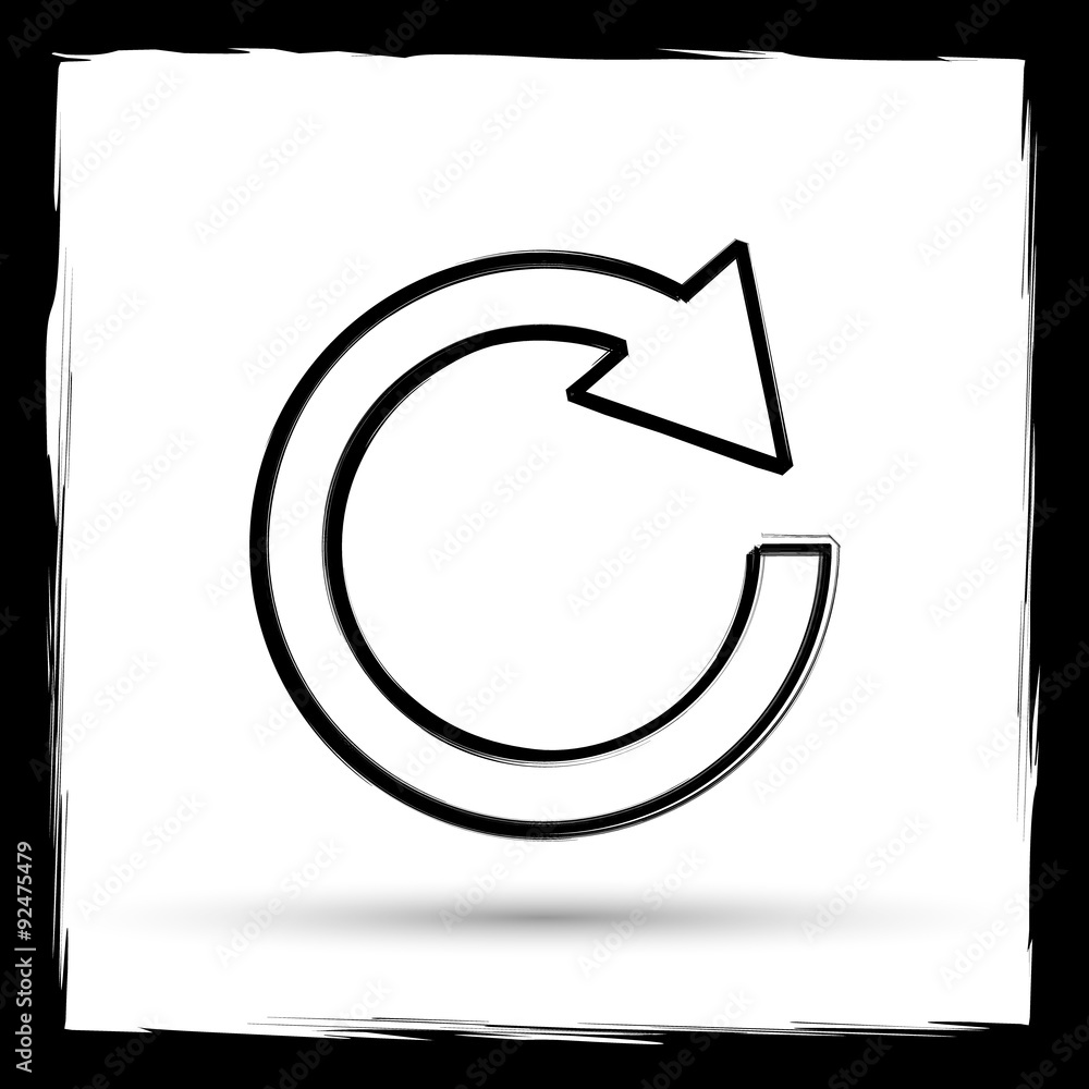 Reload one arrow icon Reload one arrow icon