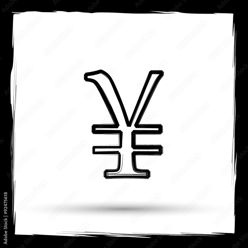 Obraz premium Yen icon