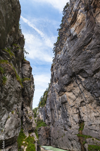 Vászonkép Aare Gorge in Switzerland