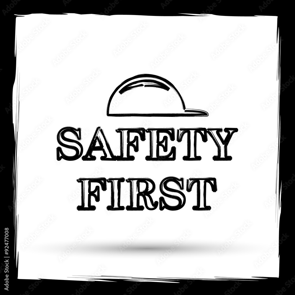Safety first icon