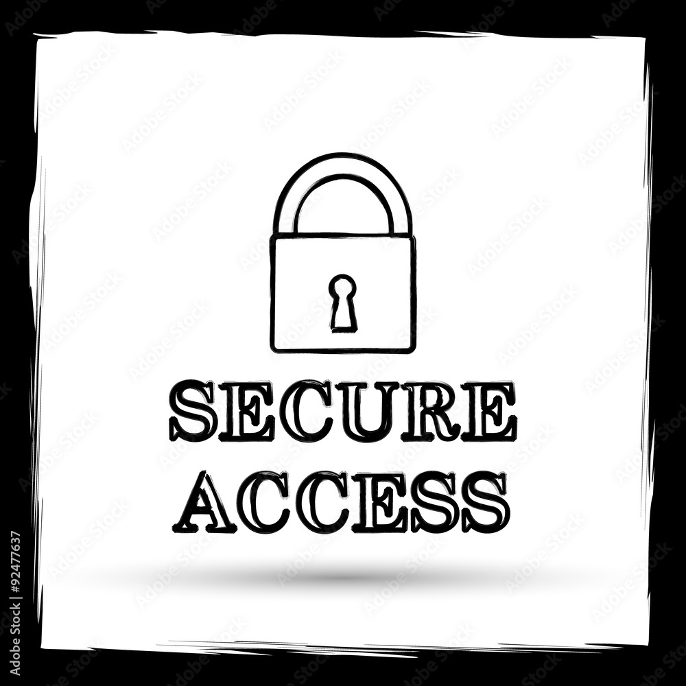 Secure access icon Secure access icon