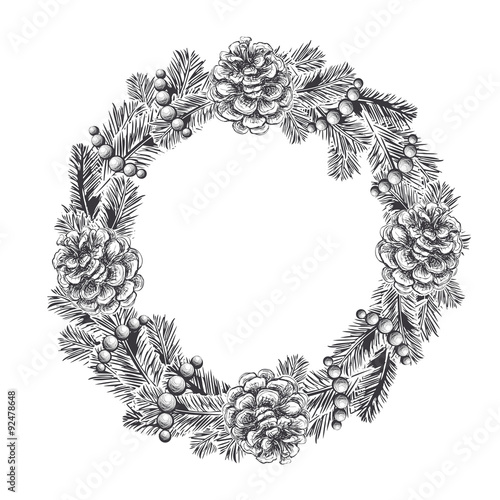  wreath of fir branches 