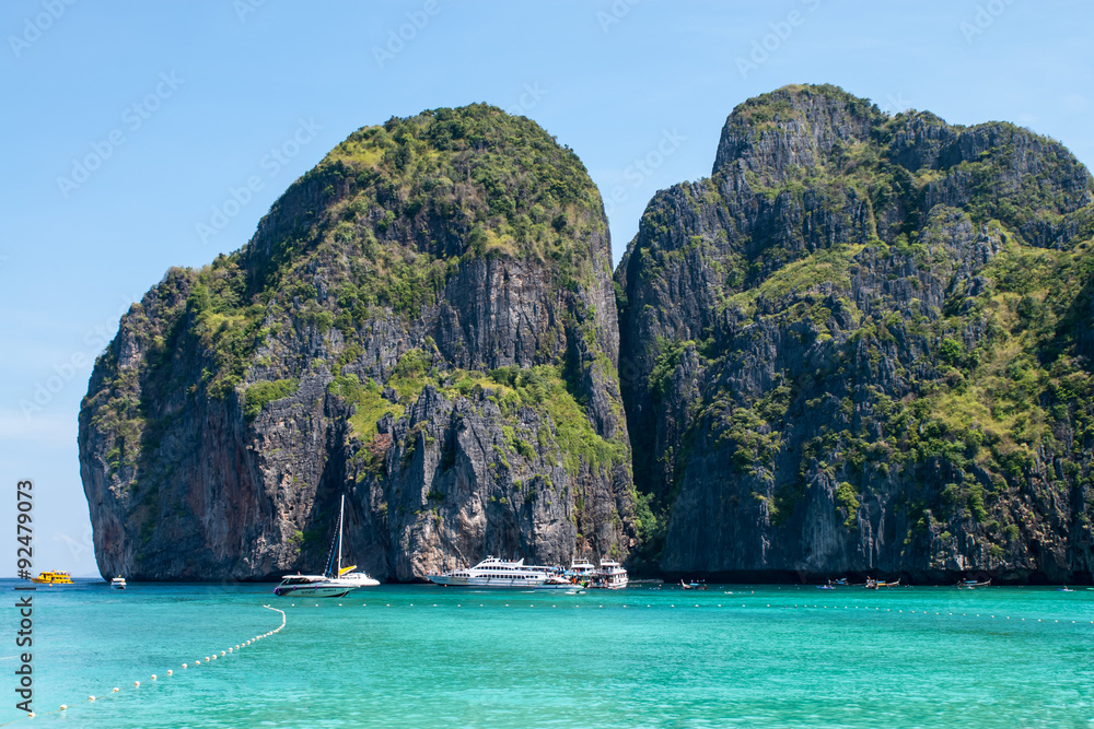 Uninhabited islands cliff Uninhabited islands cliff