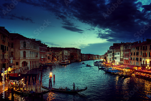 Grand Canal in sunset time, Venice, Italy © Iakov Kalinin