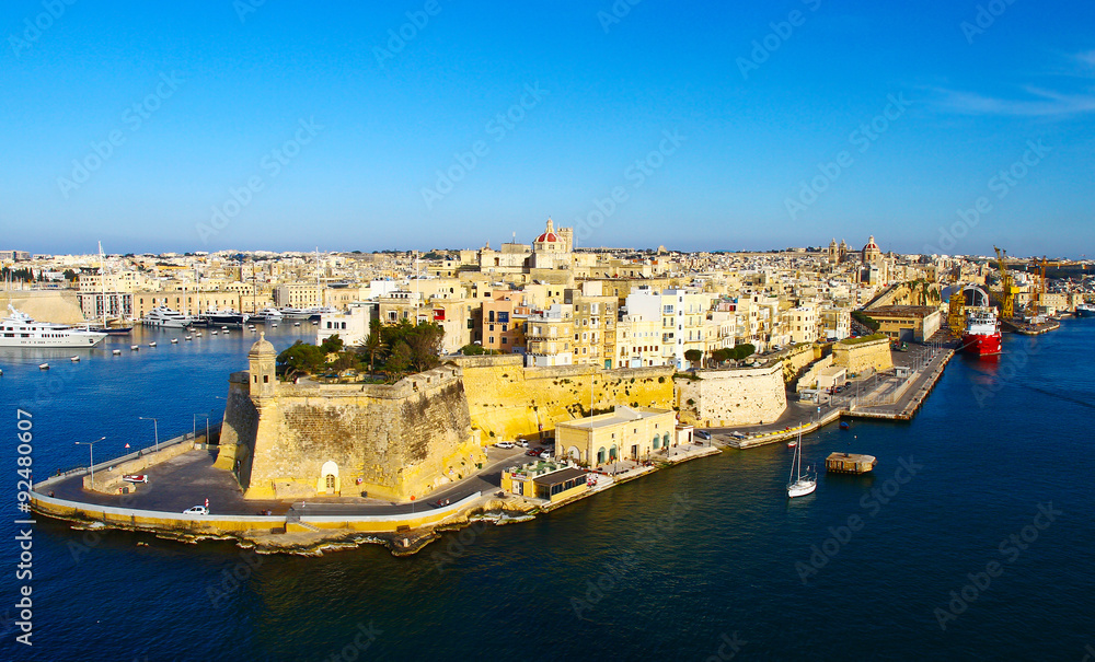 Malta La Valletta historic port