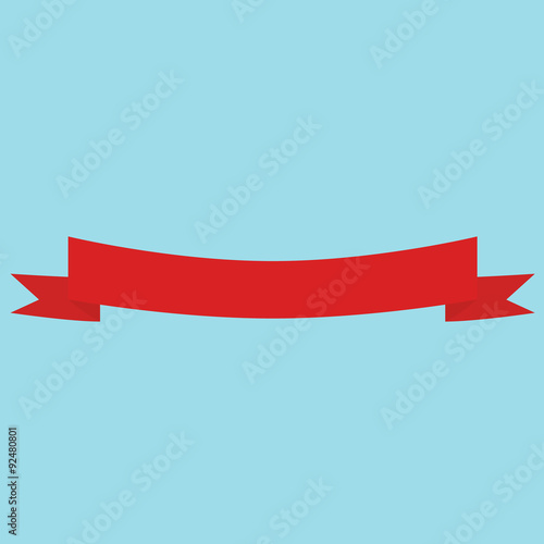 Red ribbon banner