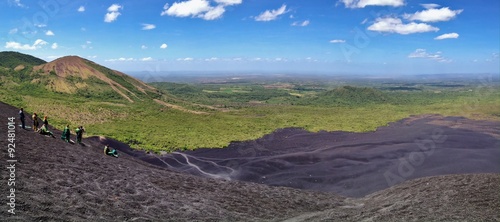 Panoramic Landscape View of Cerro Negro Volcano, Nicaragua