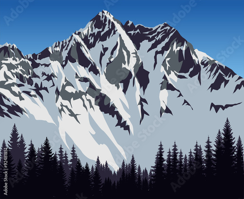 vector Mt. Lhotse, Solukhumbu, Nepal