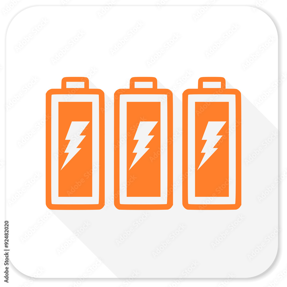 battery flat icon battery flat icon