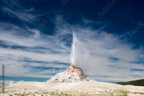 Eruption of White Dome Geyser