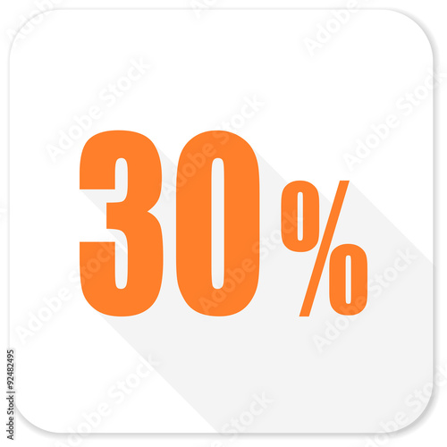 30 percent flat icon