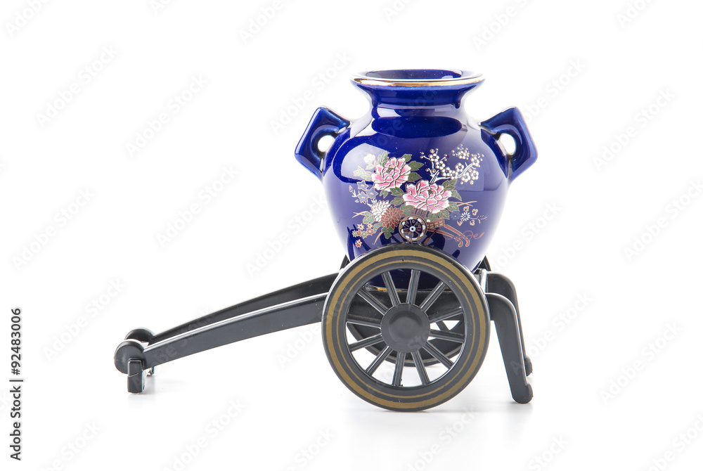 Fototapeta premium blue vintage vase