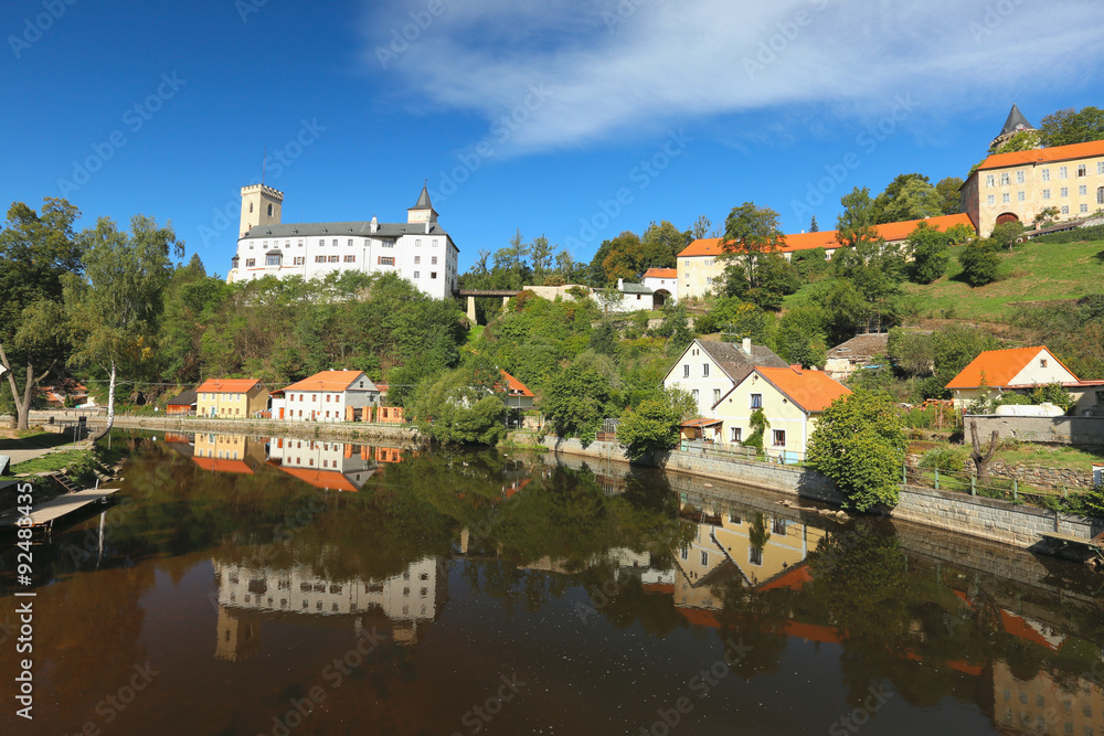 View of the castle Rozmberk, Czech Republic
