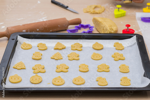 Preparando galletas caseras.