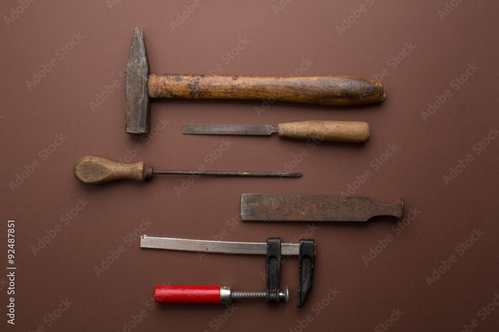 old tools background
