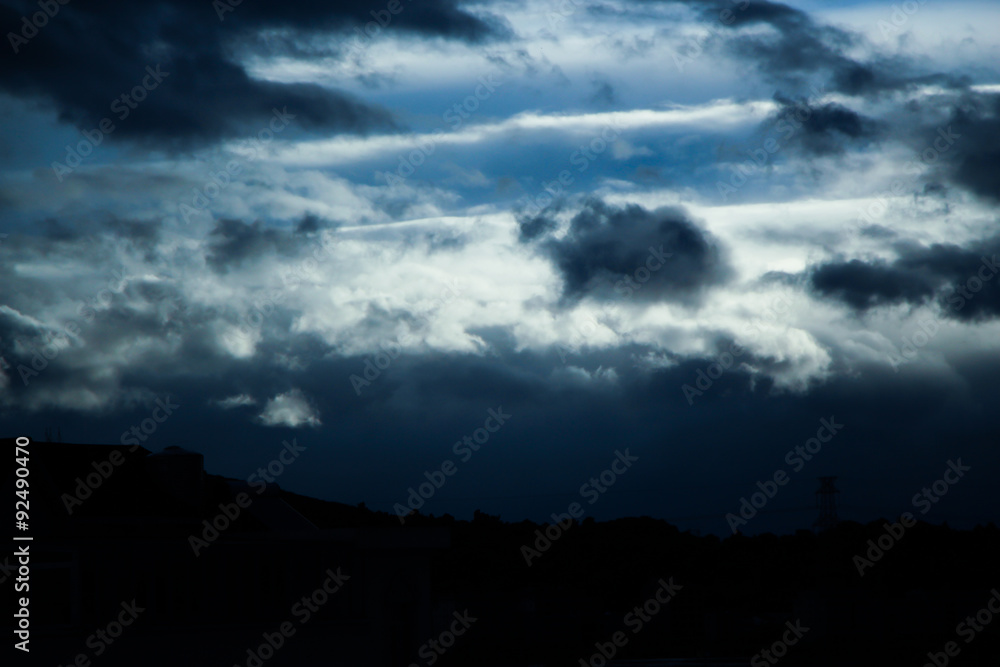 Obraz Stormy Clouds Background