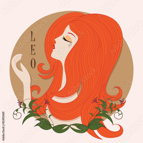 Zodiac girl Leo