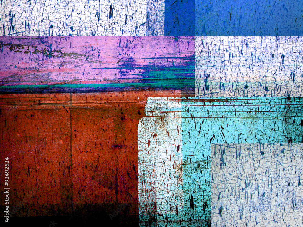 Fototapeta premium grunge industrial metal background with cracked and peeling paint