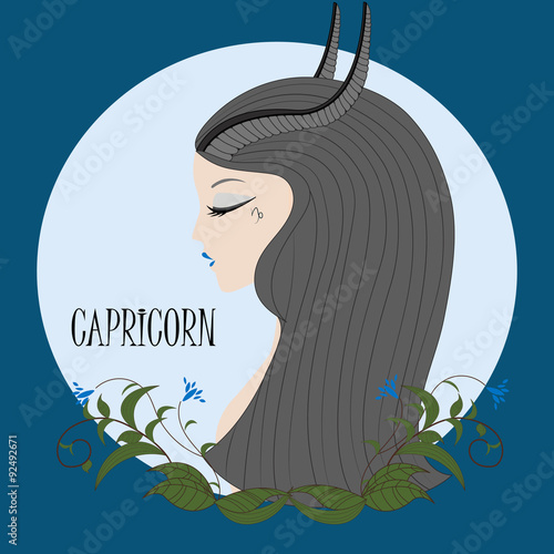 Zodiac girl Capricorn