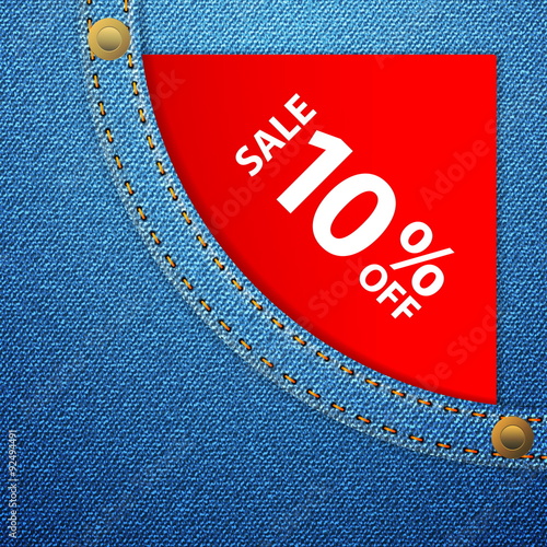 denim pocket and sale ten off