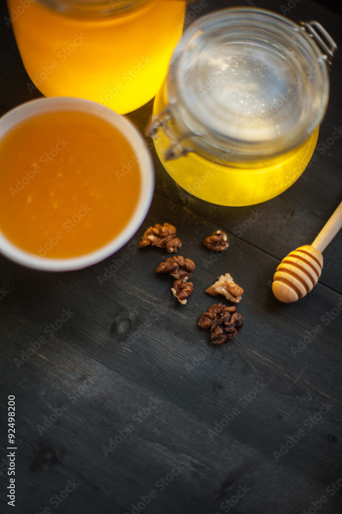 Honey with walnut Honey with walnut