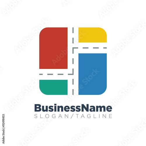 Road Street Way vector logo icon