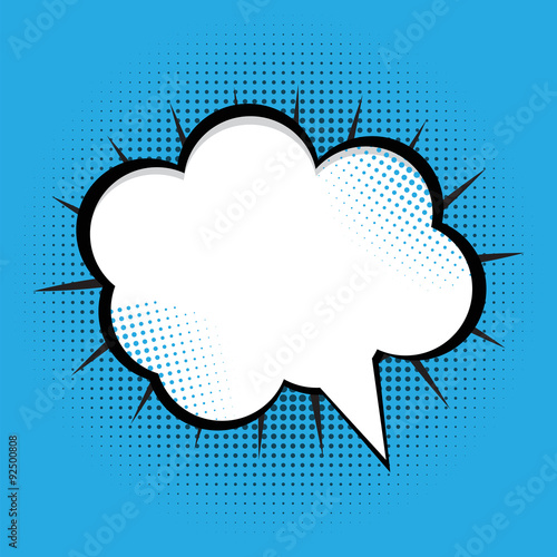 Speech Bubble Pop Art Background Vector
