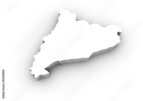 catalonia map photo