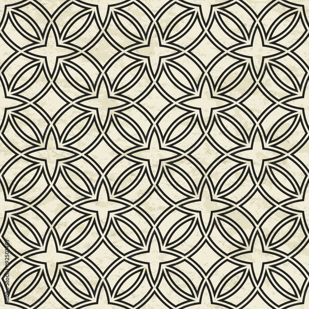Abstract geometric outline pattern with textured background, seamless vector illustration Abstract geometric outline pattern with textured background, seamless vector illustration