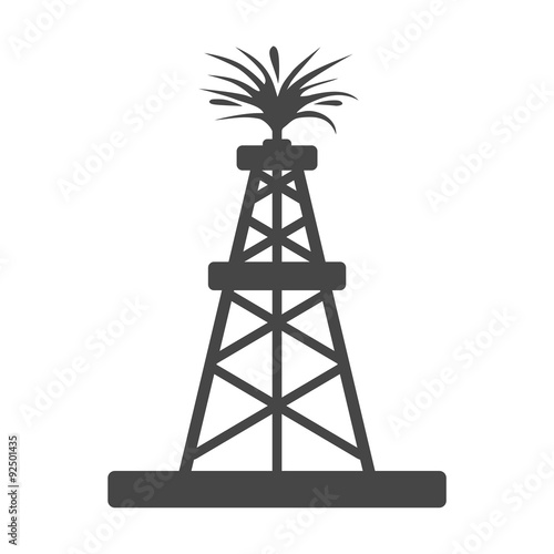 Oil rig, Oil Gusher icon