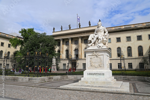 Statue of Alexander von Humboldt outside Humboldt University in Berlin, Germany.