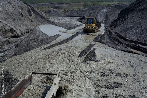 Gold mining in Kolyma. photo