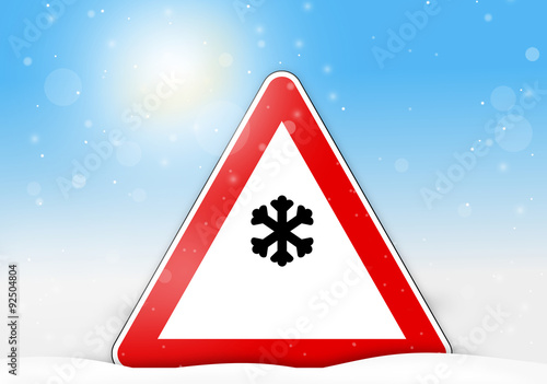 snow sign