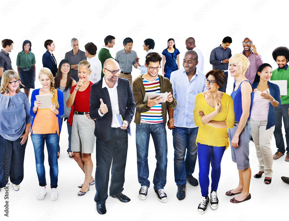 Multiethnic Group People Using Digital Devices Concept Multiethnic Group People Using Digital Devices Concept
