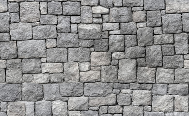 Fototapete Steine Alte graue Steinmauer, nahtlose Hintergrundtextur  © evannovostro