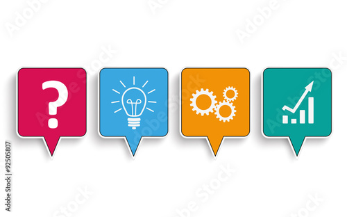 Speech Bubbles Success Concept