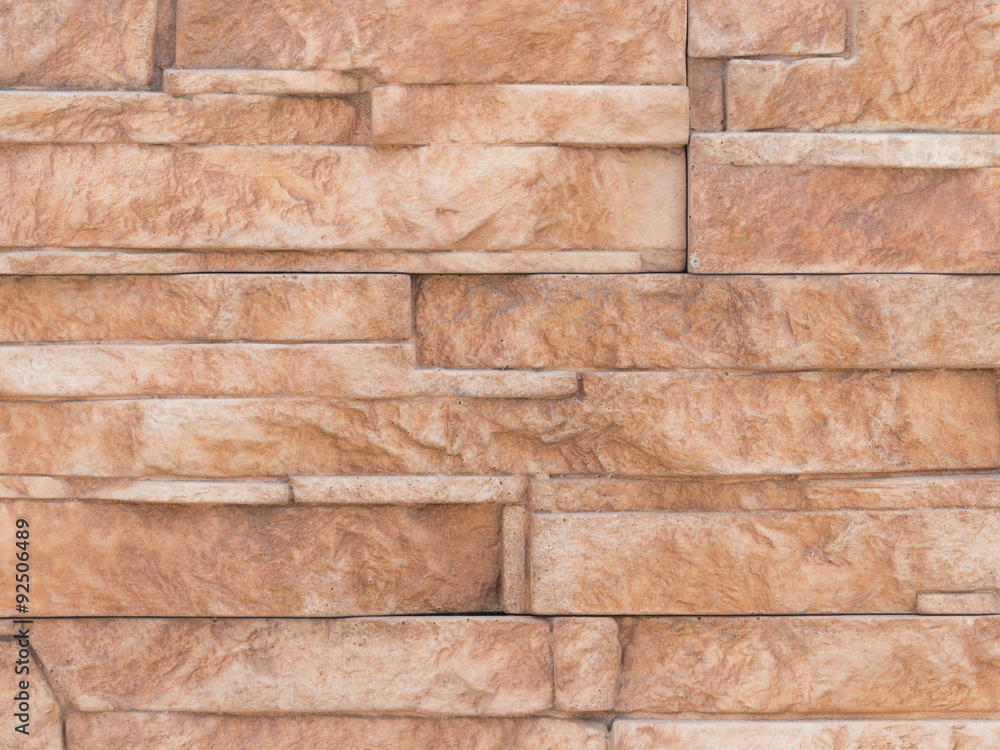 Obraz premium wall of bright brown stone