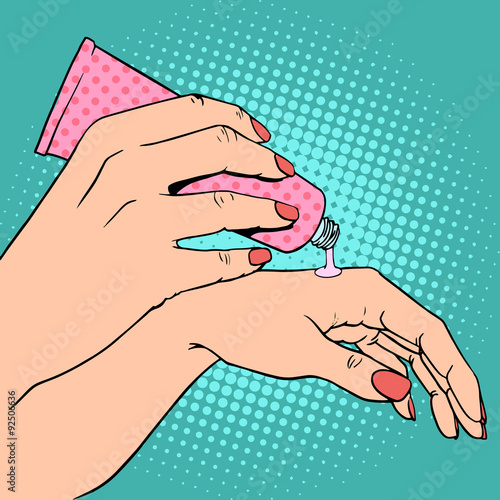 Hand cream cosmetics skin care