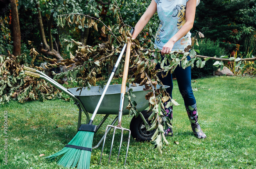 Obraz premium prace ogrodowe