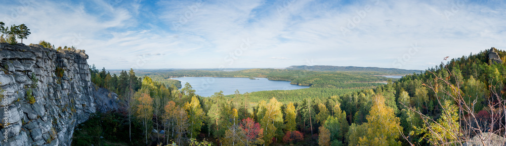 panorama of the lake from the ridge Arakul Sheehan
