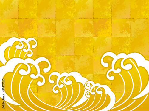 金箔_波_一_金