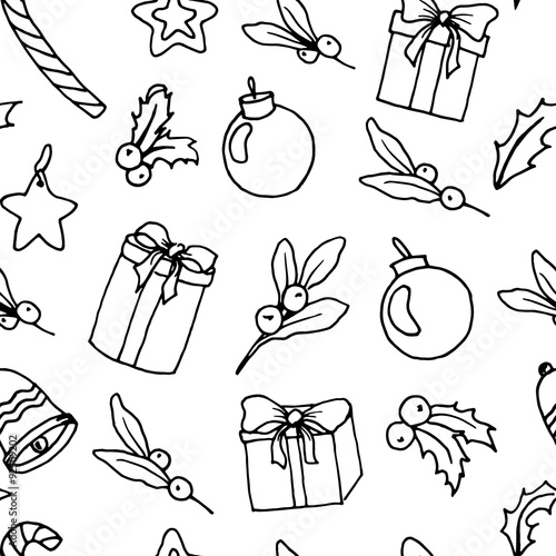 christmas seamless pattern photo