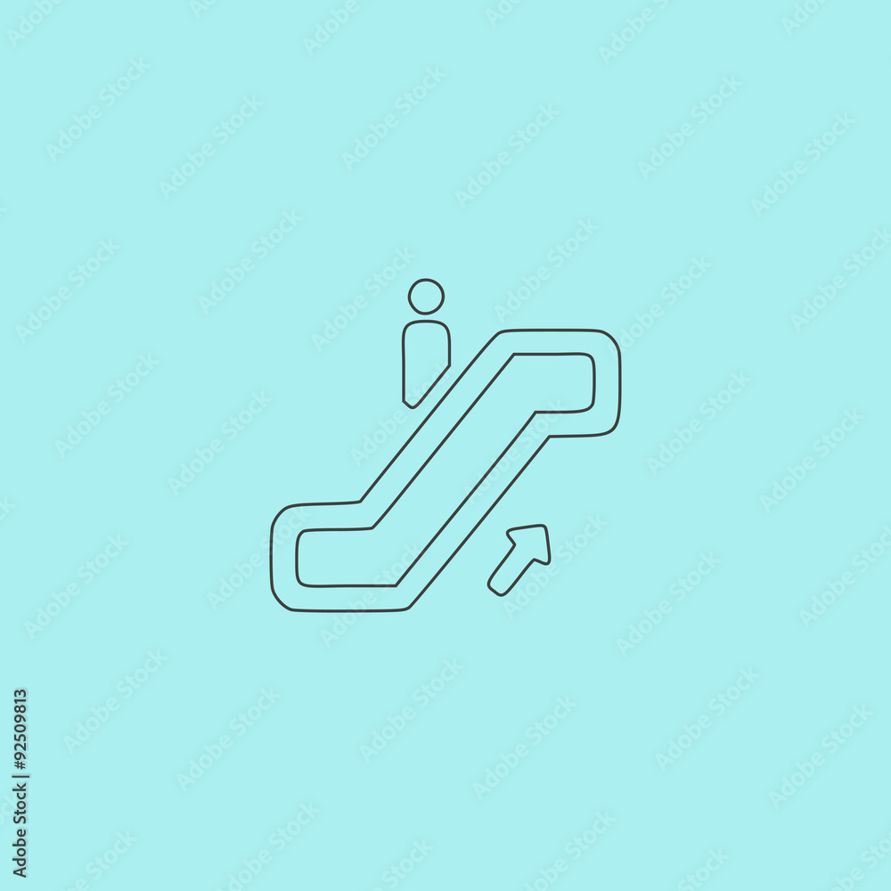staircase, web icon. vector design
