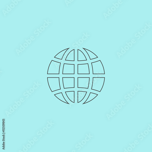 Earth Globe Emblem 