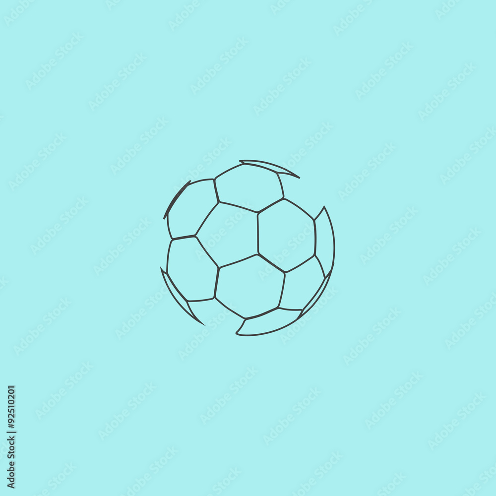 Fototapeta premium vector football ball - soccer