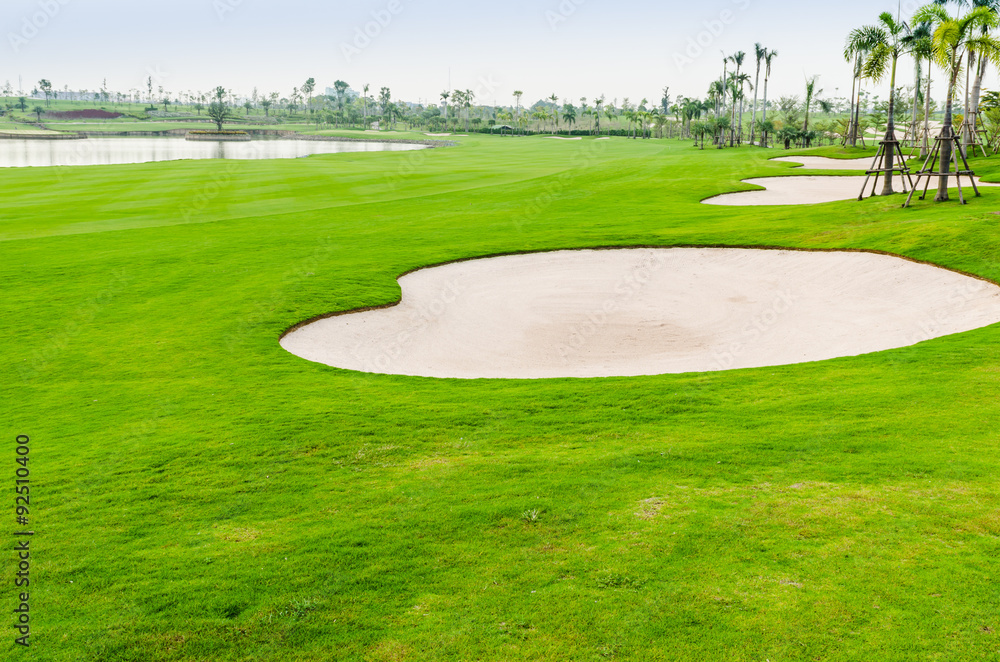 view landscape of golf course at Thailand view landscape of golf course at Thailand