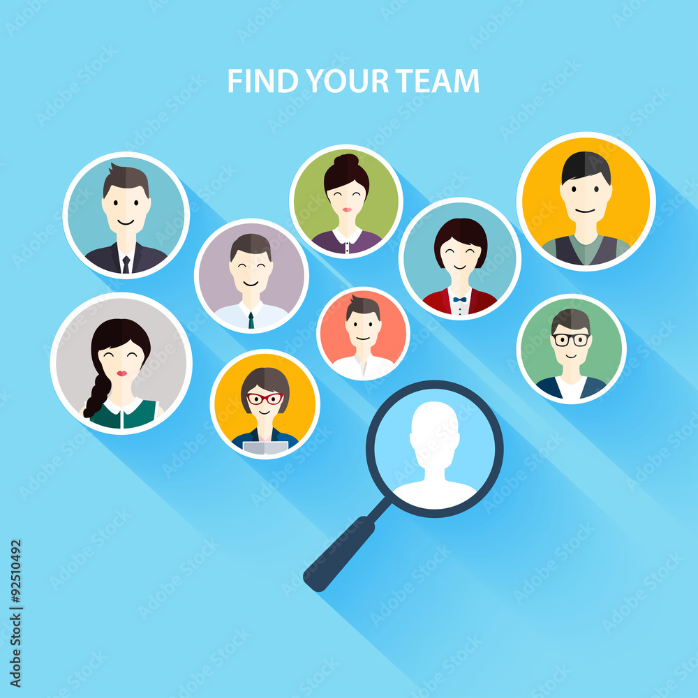 Job search and career. Human resources management and head hunte Job search and career. Human resources management and head hunte