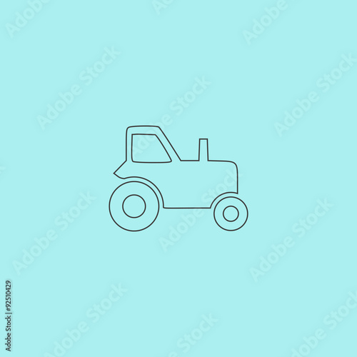 Tractor vector icon © burntime555