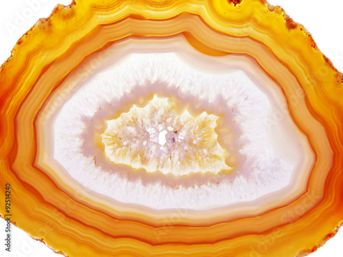 agate with chalcedony geological crystal